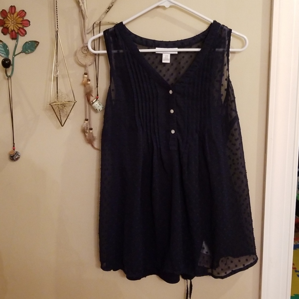 Navy Maternity Top
